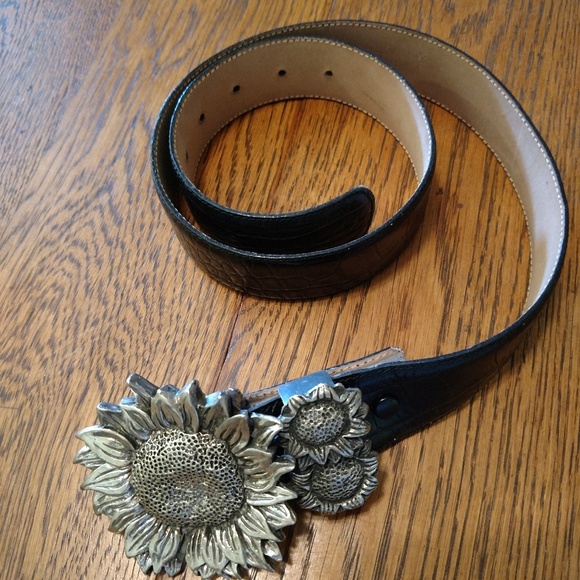 sunflower belt buckle